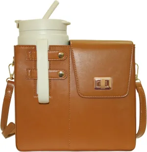 Purse for Stanley Cup,Water Bottle Bag Stanley Cup Holder with Strap Outdoor Crossbody Bag for Stanley Cup