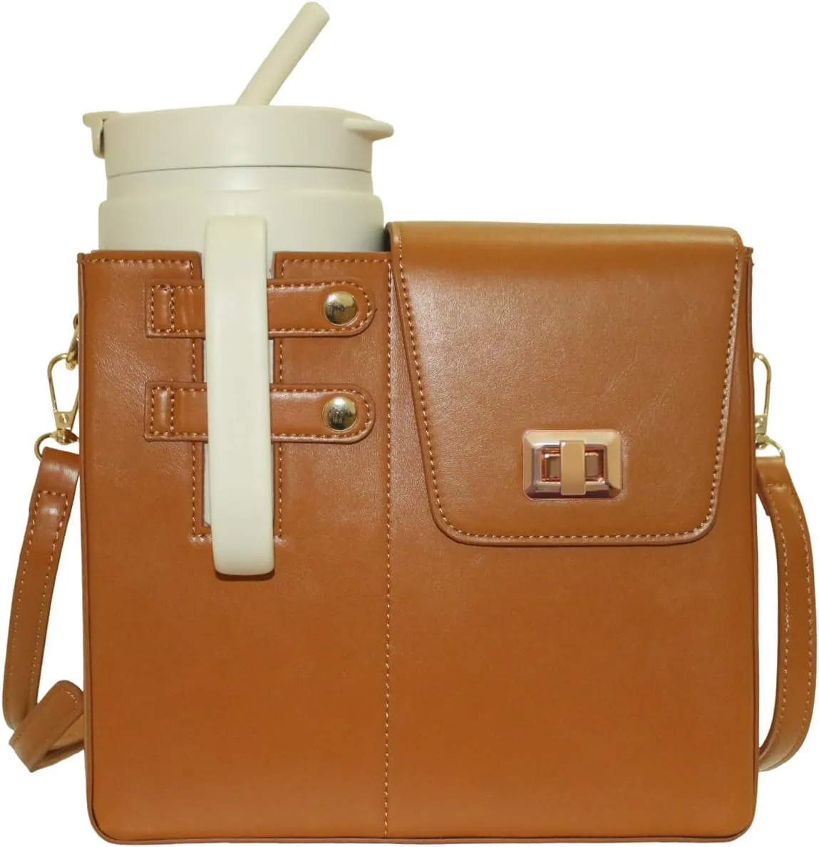 Purse for Stanley Cup,Water Bottle Bag Stanley Cup Holder with Strap Outdoor Crossbody Bag for Stanley Cup