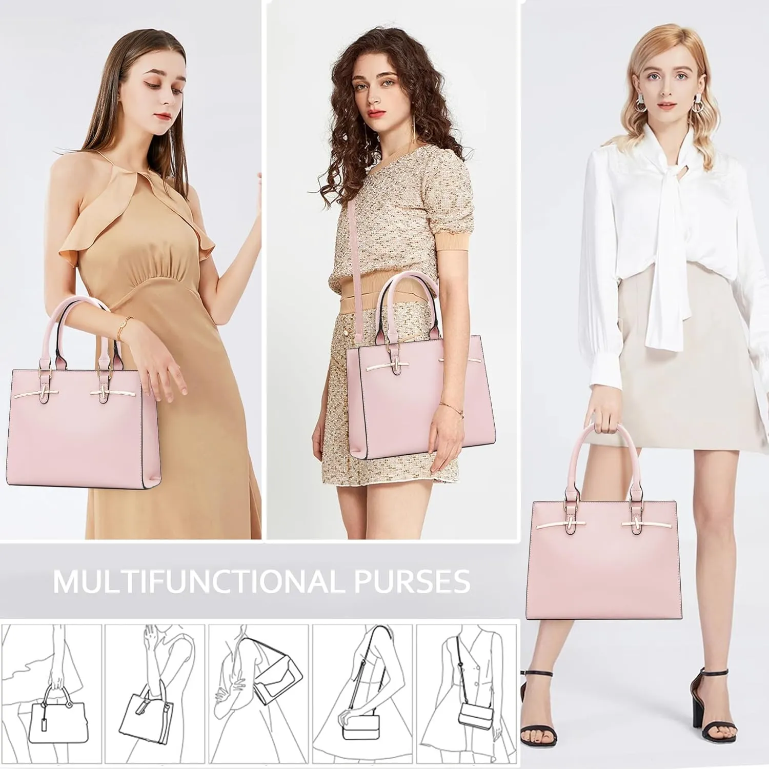 Purses for Women Crossbody Bags for Womens Shoulder Handbags PU Leather Tote Bag Top Handle Purse