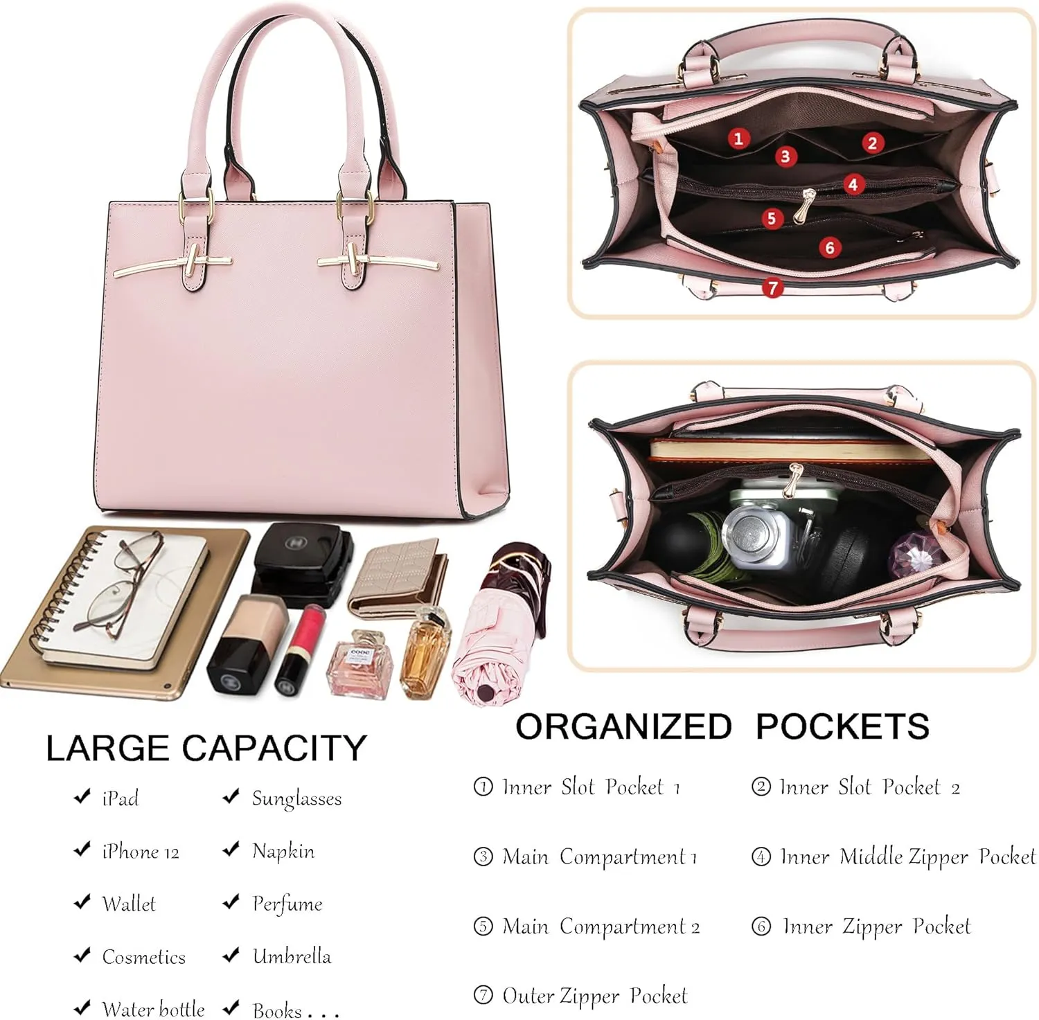 Purses for Women Crossbody Bags for Womens Shoulder Handbags PU Leather Tote Bag Top Handle Purse