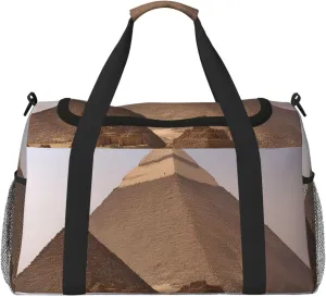 Pyramids Of Egypt Print Travel Hand Travel Bag Weekender Overnight Carry On Tote Foldable Crossbody Bag
