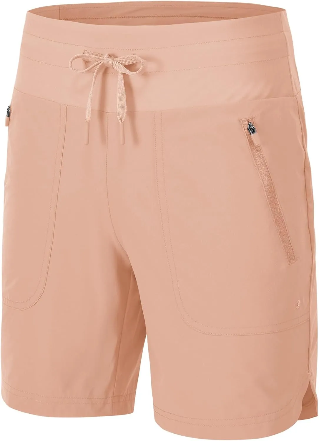 Rdruko Women's Swim Board Shorts with Liner 7" High Waisted UPF 50  Beach Trunks Shorts