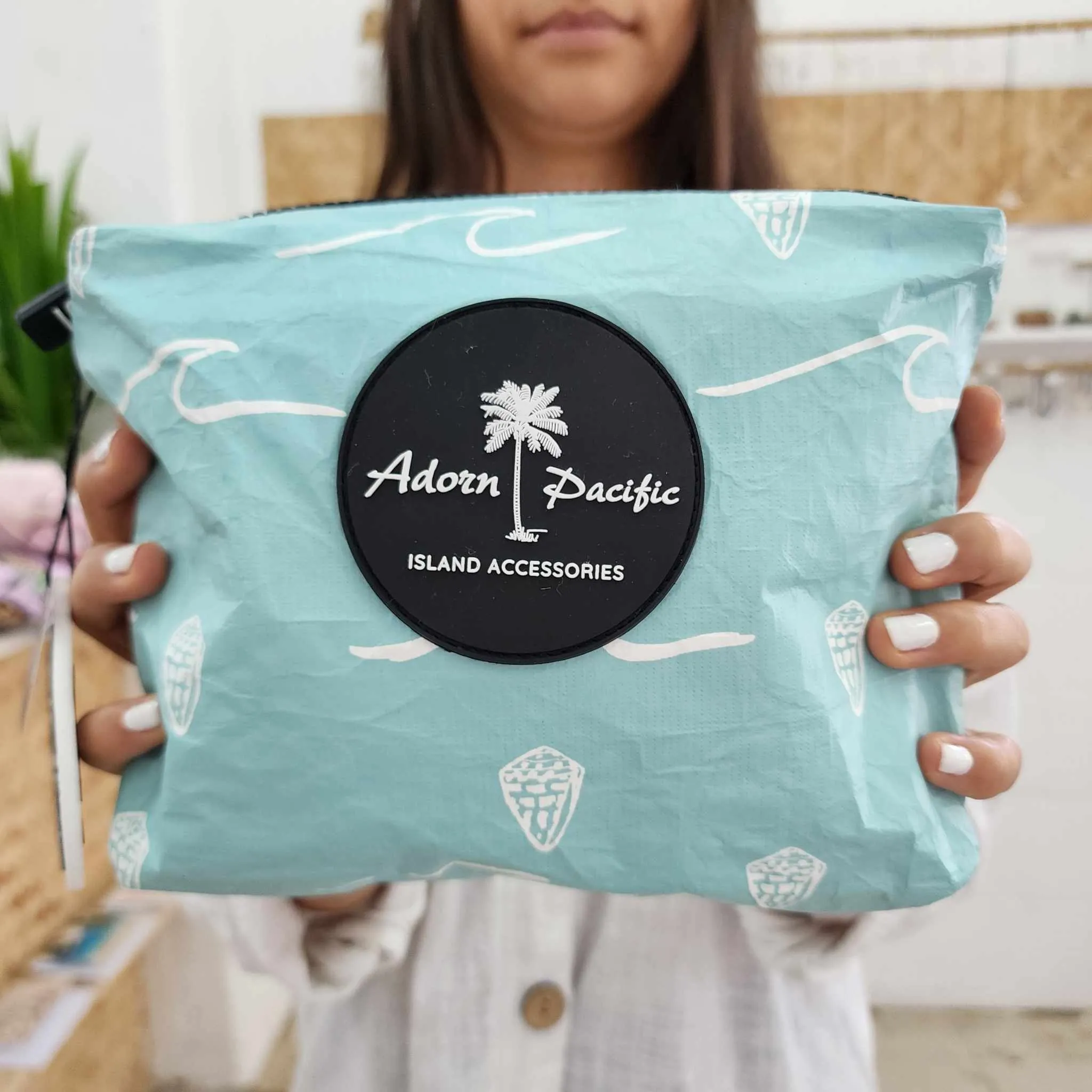 READY TO SHIP "Fiji Ocean" Small Water-Resistant Pouch - FJD$