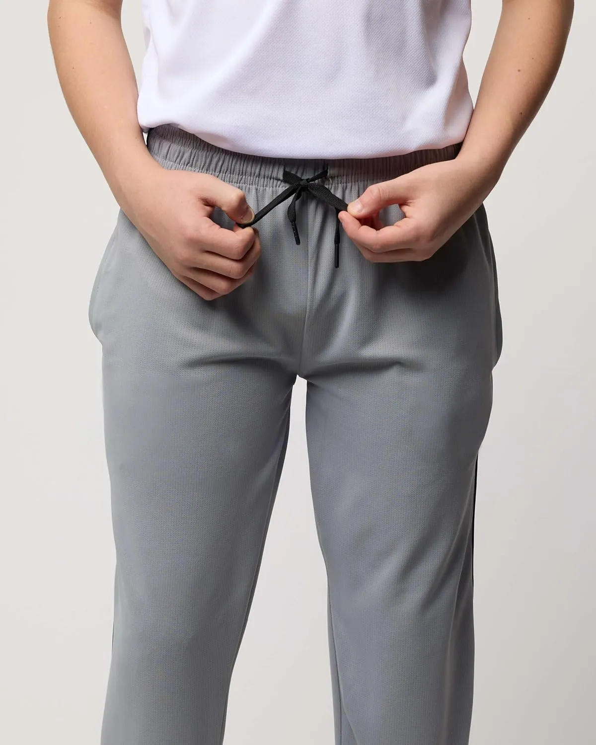 Real Essentials 3 Pack: Boys' Mesh Open Bottom Active Sweatpants with Pockets & Drawstring