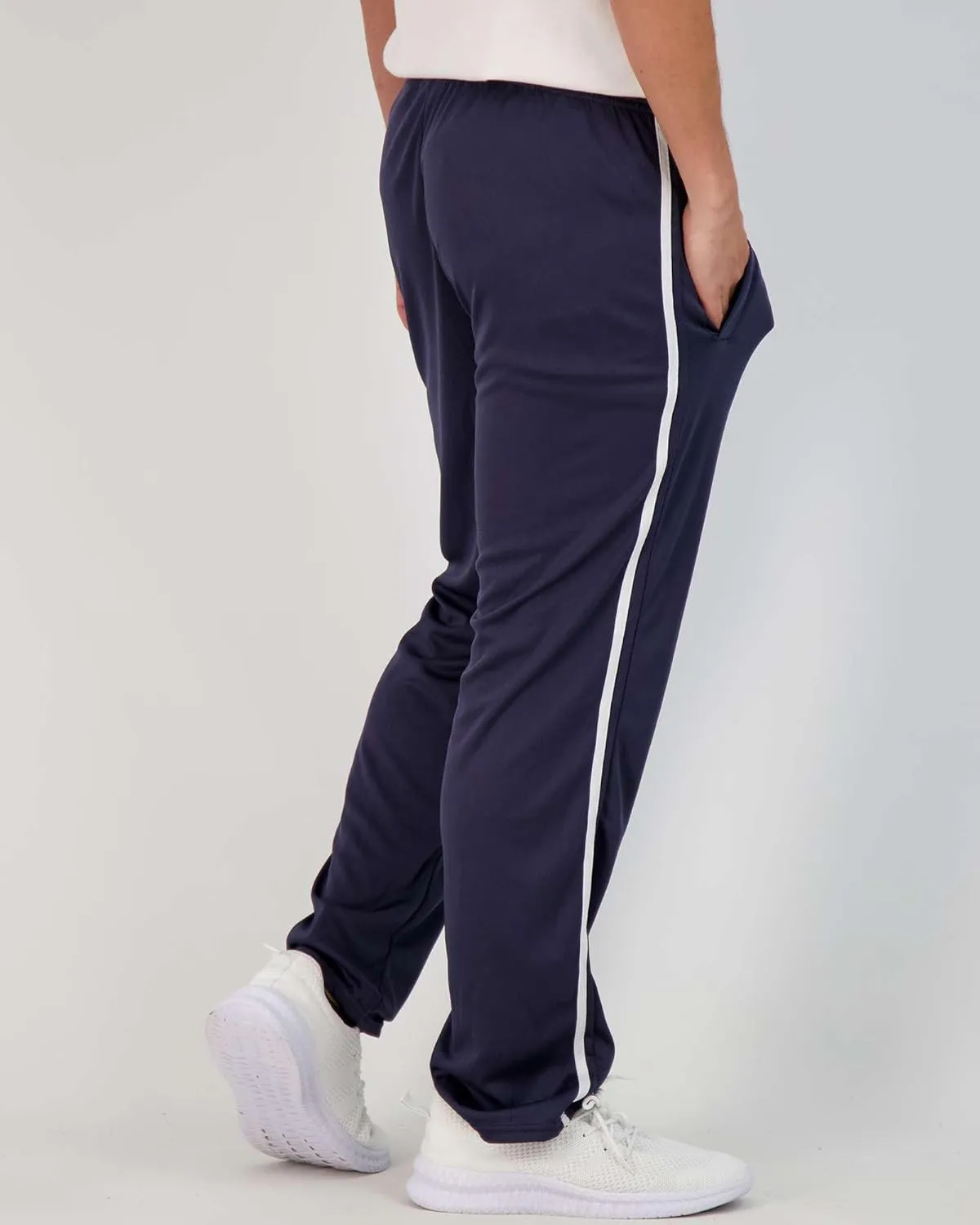 Real Essentials 3 Pack: Men's Mesh Athletic Gym Workout Lounge Open Bottom Sweatpants with Pockets (Available in Big & Tall)