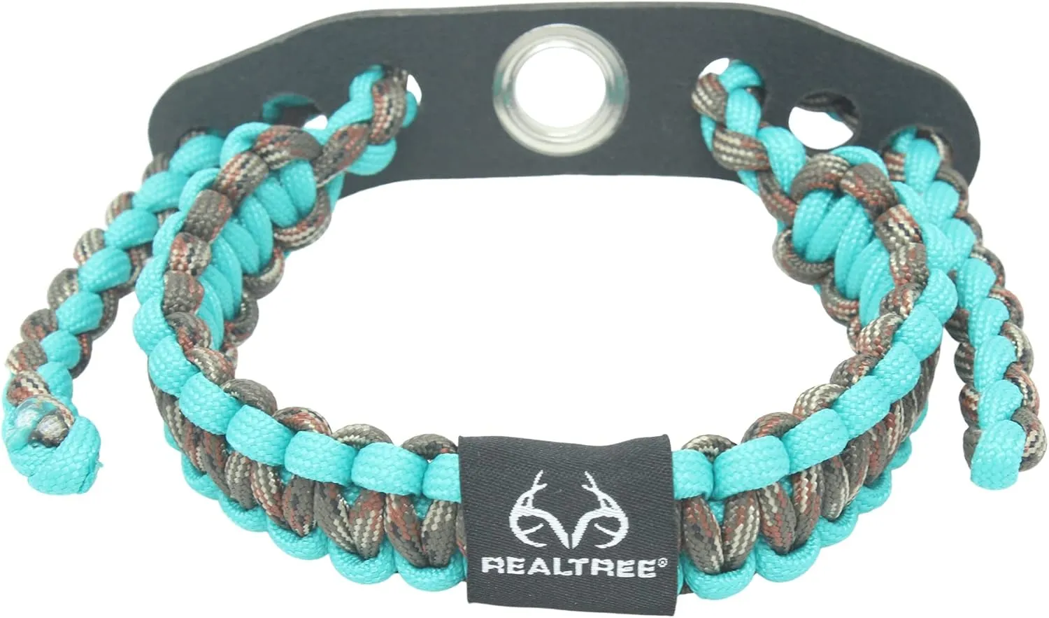 Realtree® Paracord Archery Bow Wrist Sling - 100% Full Grain Leather 550 Paracord