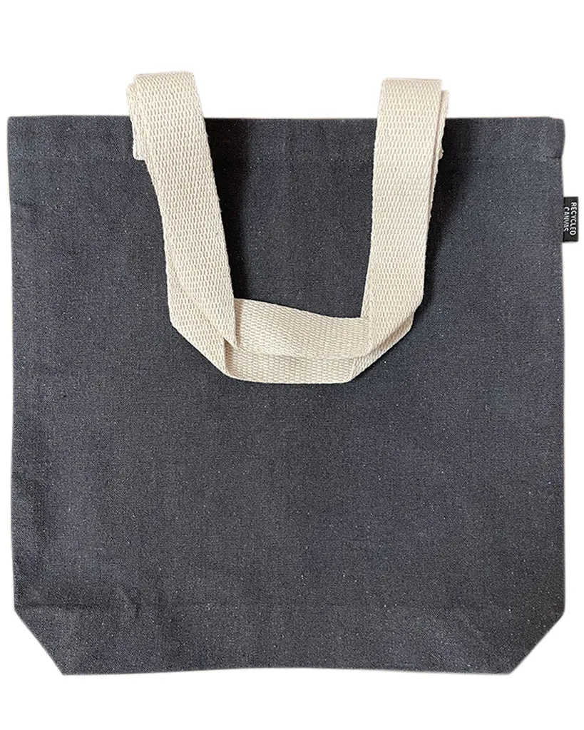 Recycled Canvas Tote Bag With Bottom Gusset - By Piece