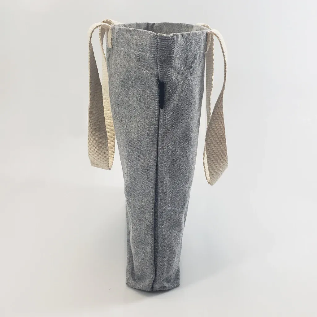 Recycled Canvas Tote Bag With Bottom Gusset - By Piece