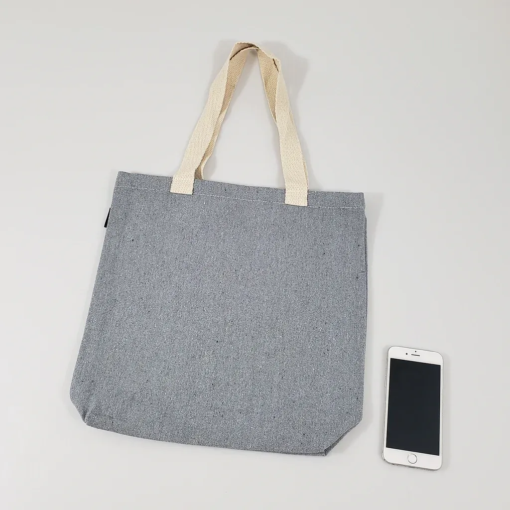 Recycled Canvas Tote Bag With Bottom Gusset - By Piece