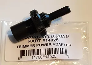 Redding Reloading Case Trimming Lathe Power Adapter, Steel, 14025