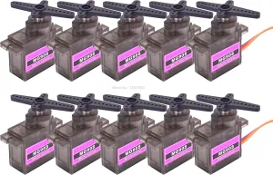 Replacement Part For MG90S 9g Metal Gear Mini Rc Servo Upgraded SG90 Micro Servos For Smart Vehicle Helicopter Boat Car - (Color: 20PCS)