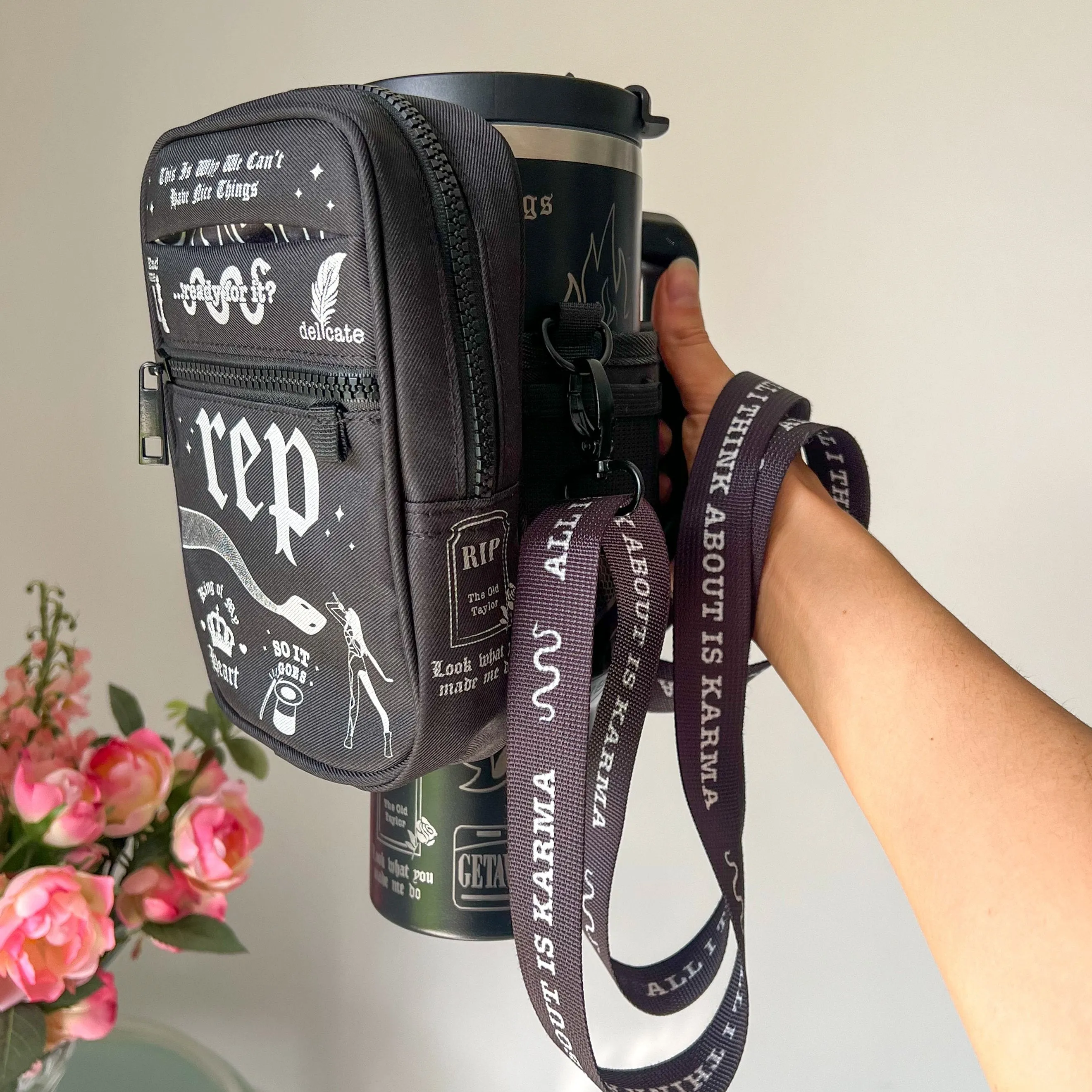 Reputation Crossbody Bag With Tumbler Belt