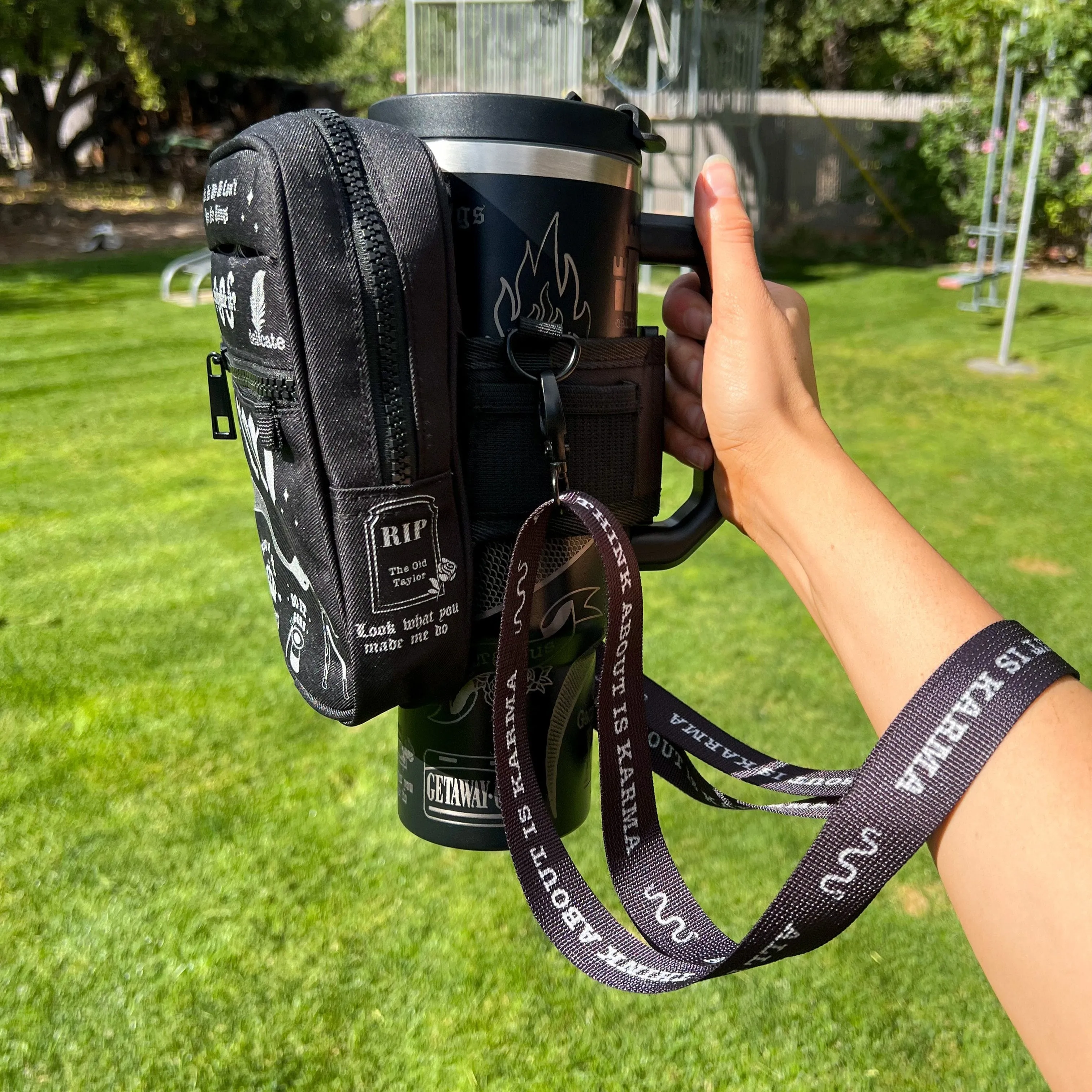 Reputation Crossbody Bag With Tumbler Belt