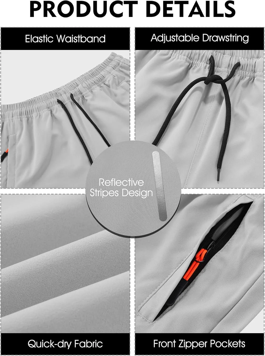 Resinta 3 Pack Boys Athletic Shorts with Zipper Pockets Dry Fit Lightweight Hiking Cargo Shorts for Gym Outdoors