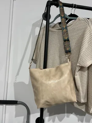 Retro Pattern Leather Crossbody