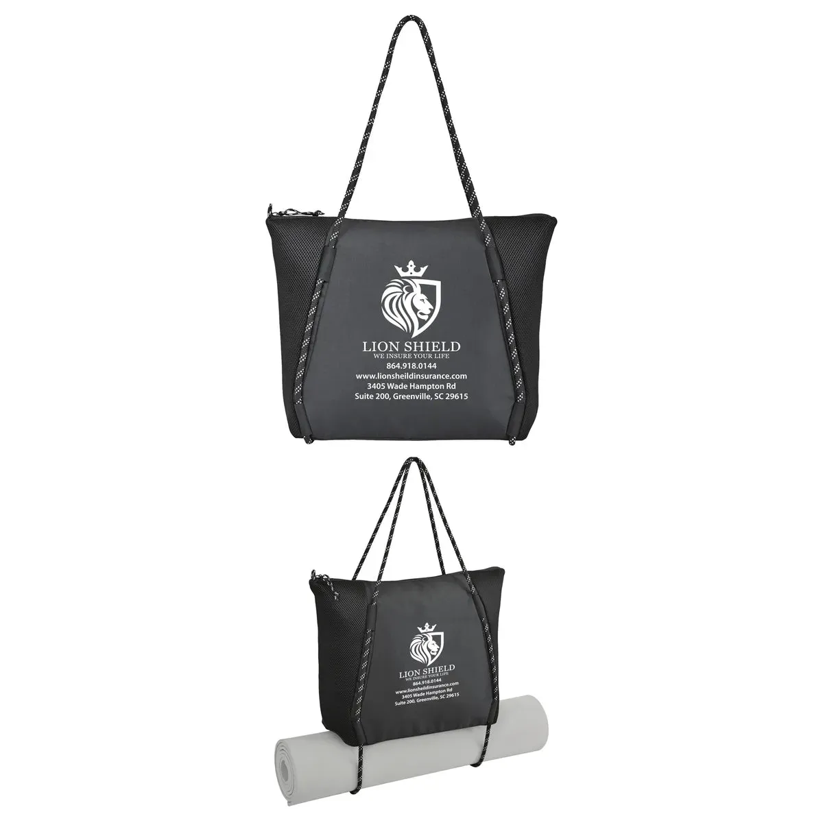 Revive RPET &amp; Mesh Zippered Tote Bag