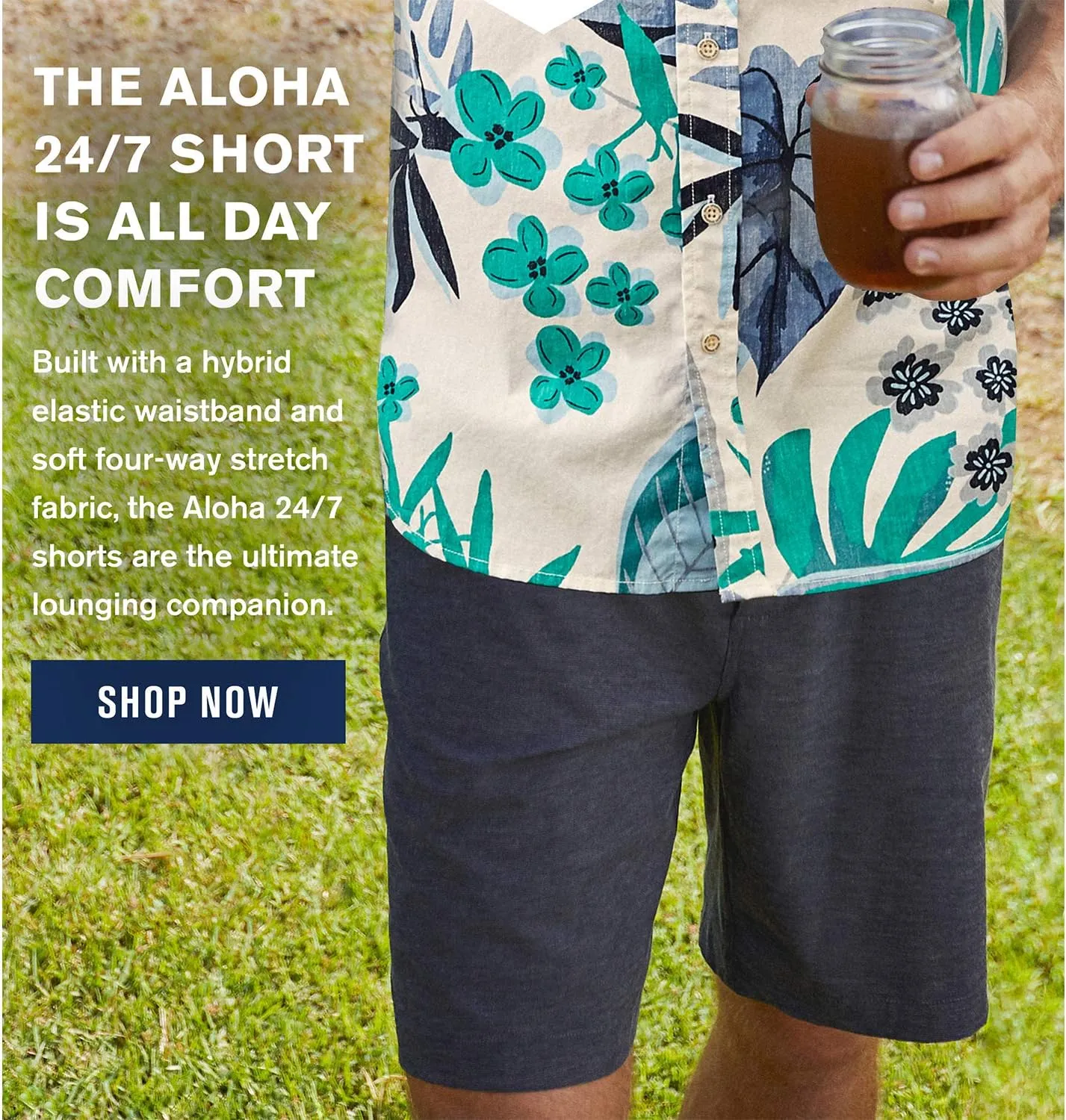Reyn Spooner Men's 4-Way Stretch Hybrid Aloha 24/7 Performance Shorts