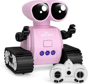 Robot Toys for Kids, Rechargeable Remote Control Robot Toys with Walkie Talkies, Programming, Gesture Sensing, Music, Changeable Eyes Function, RC Robot Toys Gifts for 3-8 Year Old Boys Girls