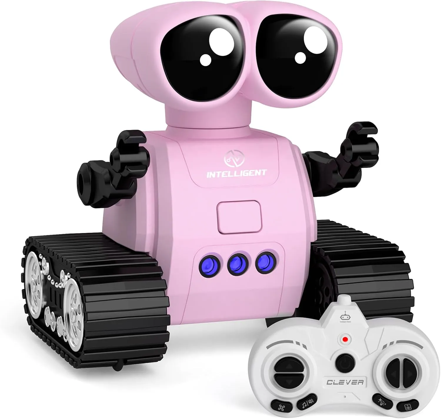 Robot Toys for Kids, Rechargeable Remote Control Robot Toys with Walkie Talkies, Programming, Gesture Sensing, Music, Changeable Eyes Function, RC Robot Toys Gifts for 3-8 Year Old Boys Girls