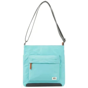 Roka Kennington B Medium Recycled Nylon Crossbody Bag - Aquatic Awe Blue