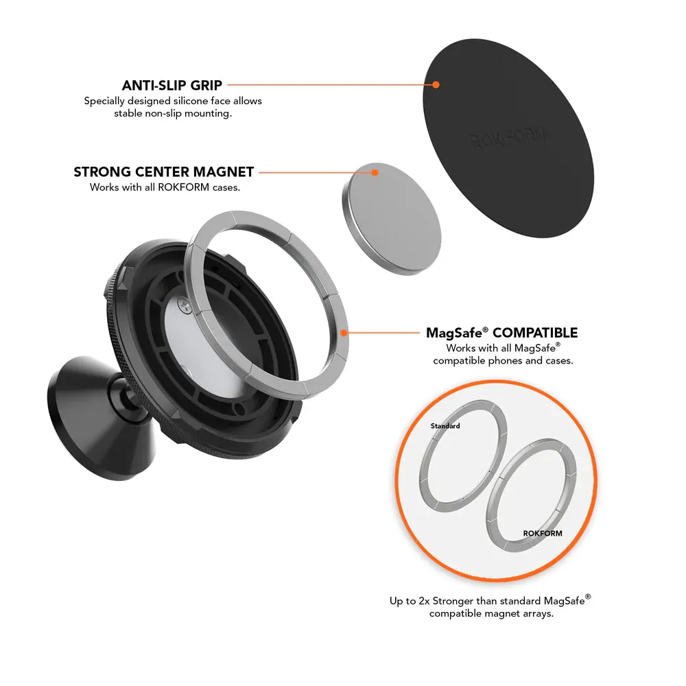 Rokform Dual Magnet Aluminum Swivel Dash Mount