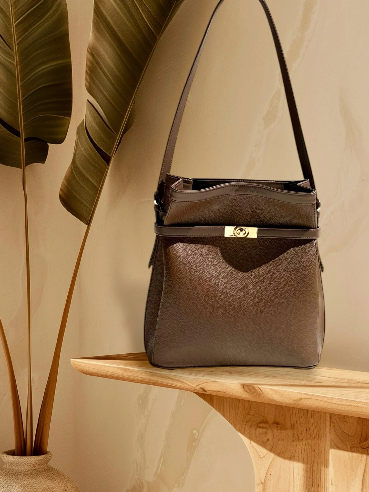 ROSE BUCKET BAG | MOCHA