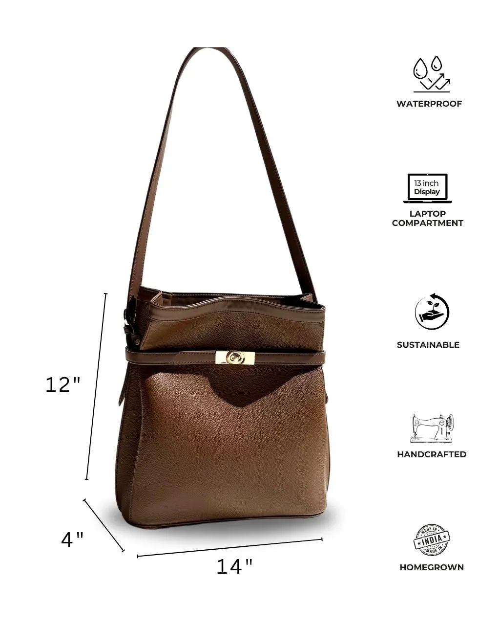 ROSE BUCKET BAG | MOCHA