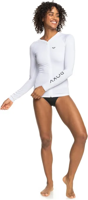 Roxy Women's Essentials Long Sleeve Zip-up Rashguard