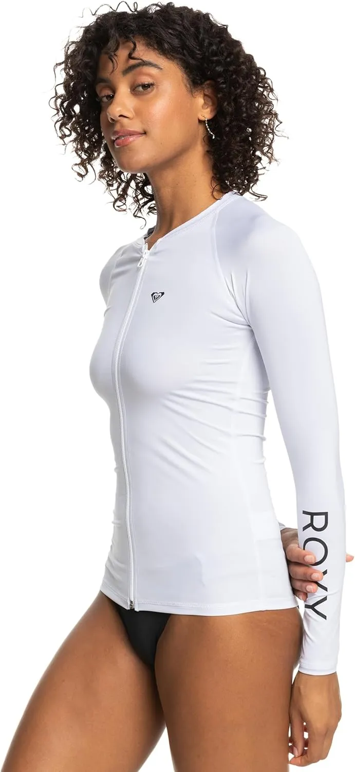 Roxy Women's Essentials Long Sleeve Zip-up Rashguard