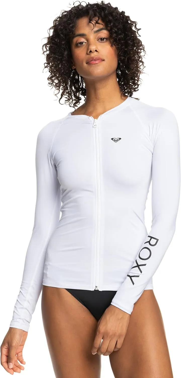 Roxy Women's Essentials Long Sleeve Zip-up Rashguard