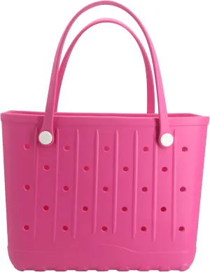 Rubber Beach Tote Bag, Large Waterproof Beach Bag for Pool Boat, Sports, Outdoor Washable Travel Tote Bag