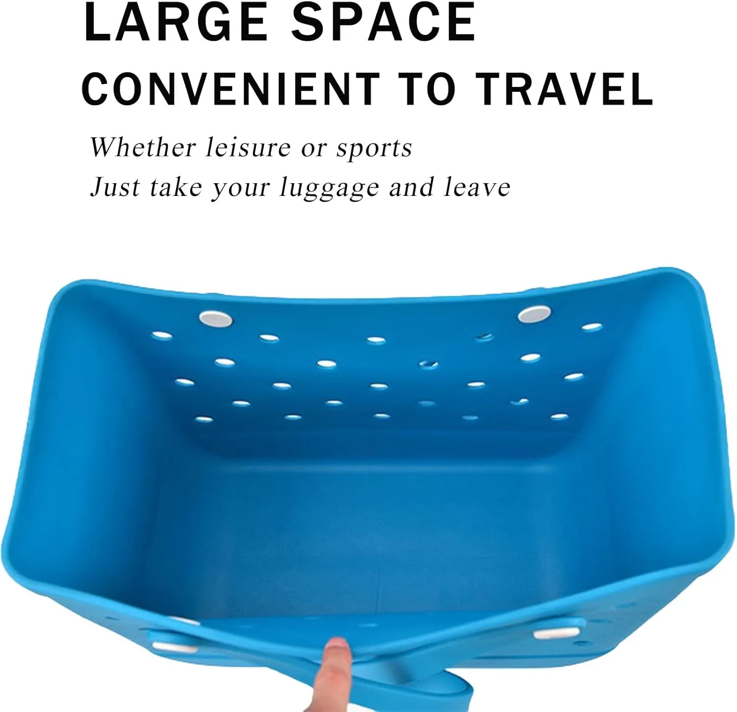 Rubber Beach Tote Bag Large Waterproof Washable Tip Proof Durable Open Tote Bag for the Beach Boat Pool Sports