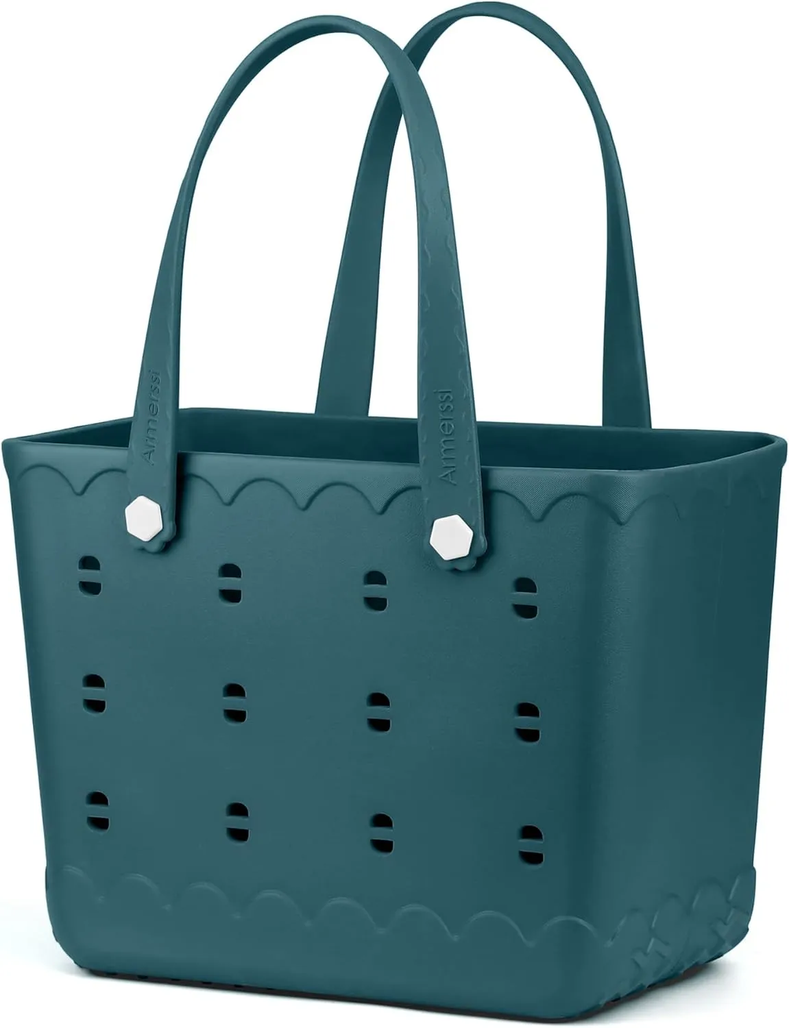Rubber Beach Tote Bag Waterproof Tip-Proof Outdoor Tote Bag for the Beach Boat Pool Sports