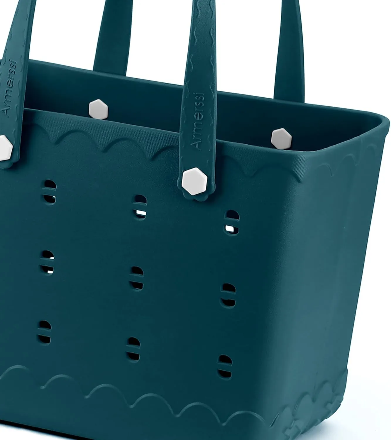 Rubber Beach Tote Bag Waterproof Tip-Proof Outdoor Tote Bag for the Beach Boat Pool Sports