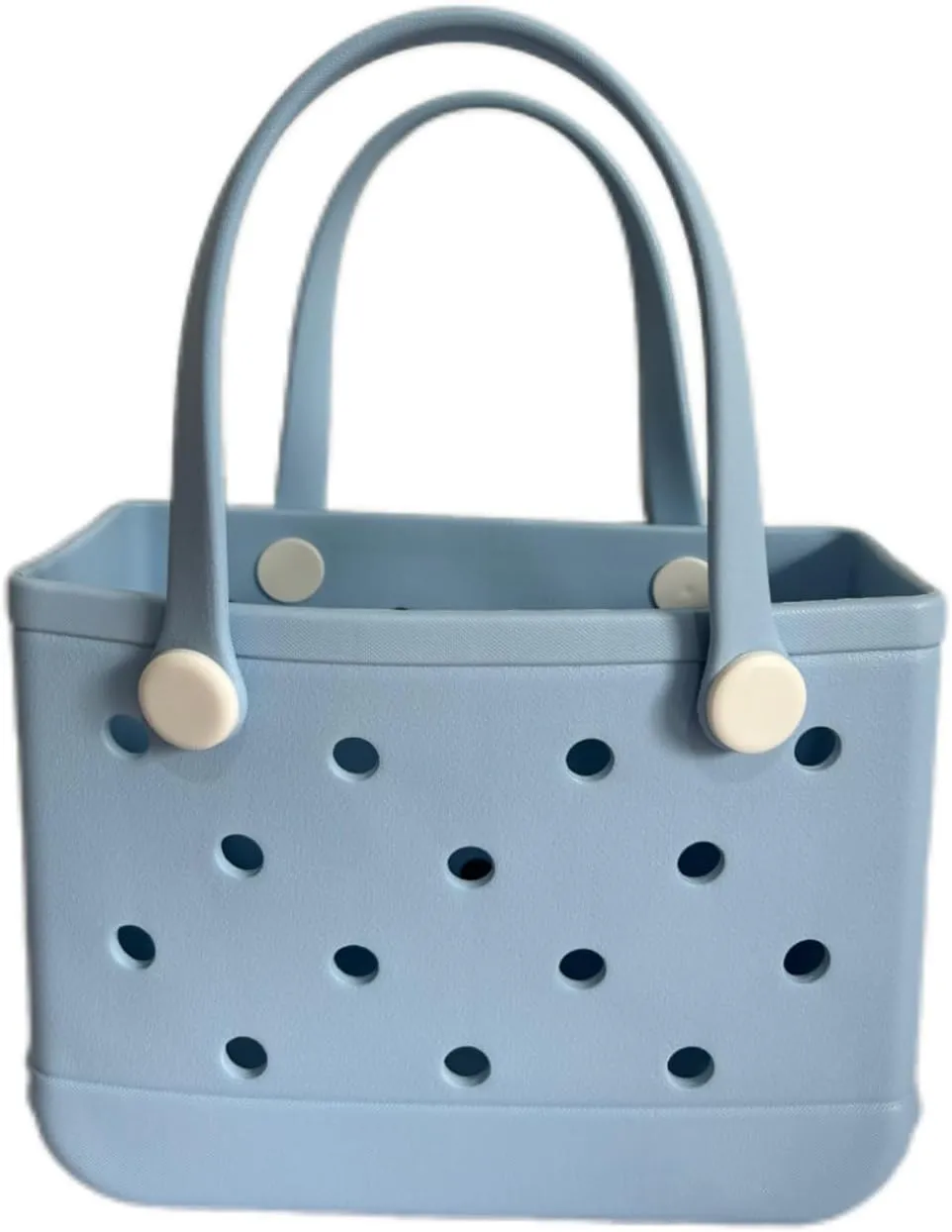Rubber Tote Bag Small Beach Bag Waterproof Beach Tote Portable Travel bag Open Handbag for Sport Travel Market Outdoor