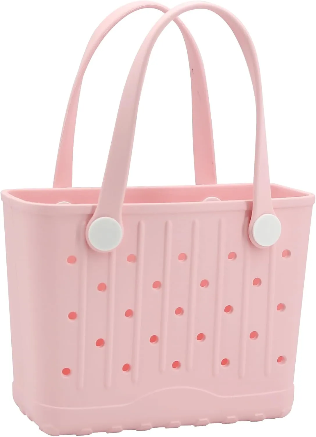 Rubber Tote Bag Small Beach Bag Waterproof Travel Bags Washable Tote Portable Open Handbag for Sports Beach Boat Outdoor