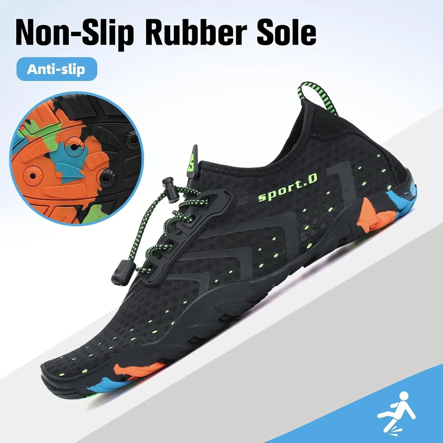 SAGUARO Quick-Dry Water Shoes for Women – Swim Shoes, Beach Shoes, Aqua Shoes with Lightweight, Breathable, Slip-Resistant Design for Pool & Outdoor Use