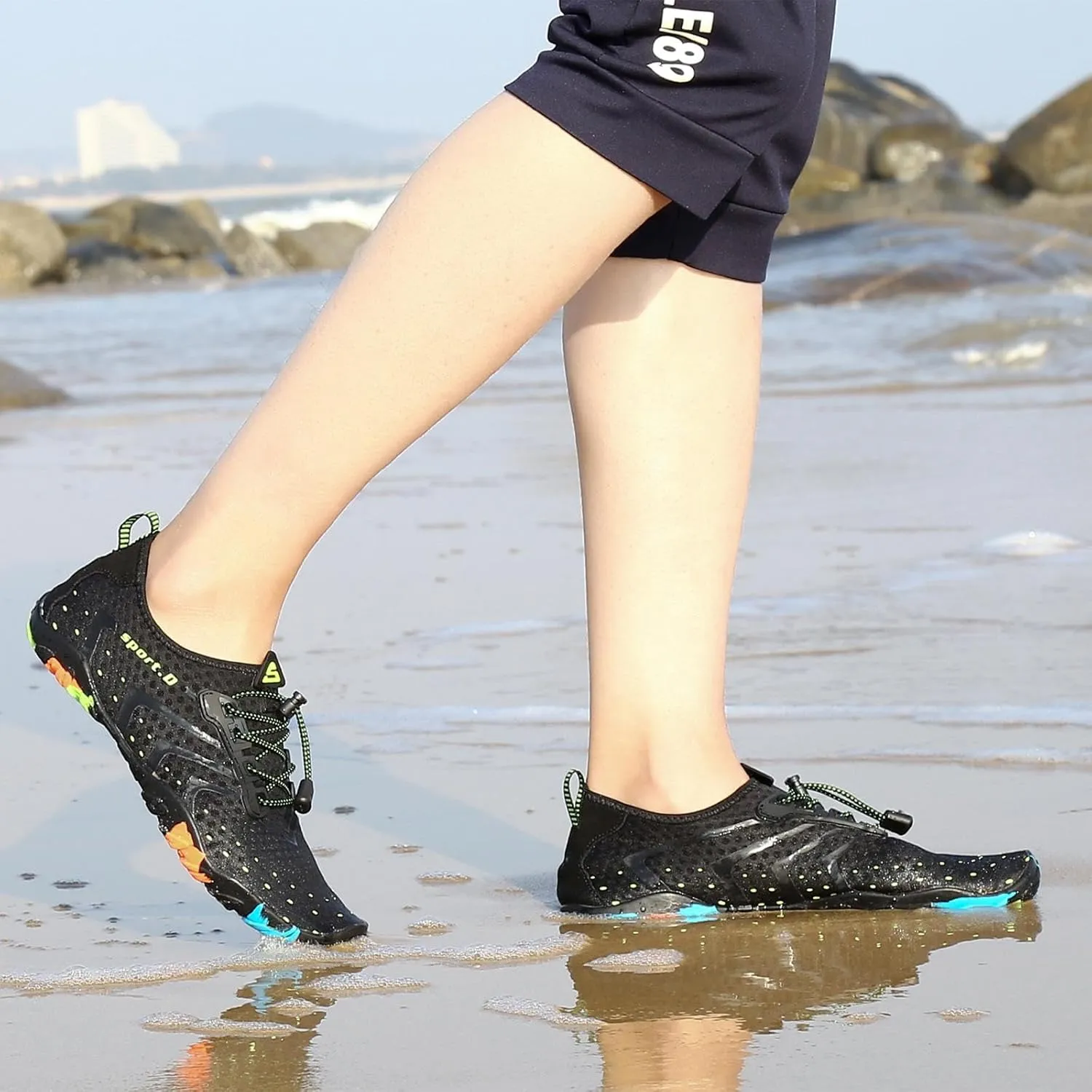 SAGUARO Quick-Dry Water Shoes for Women – Swim Shoes, Beach Shoes, Aqua Shoes with Lightweight, Breathable, Slip-Resistant Design for Pool & Outdoor Use