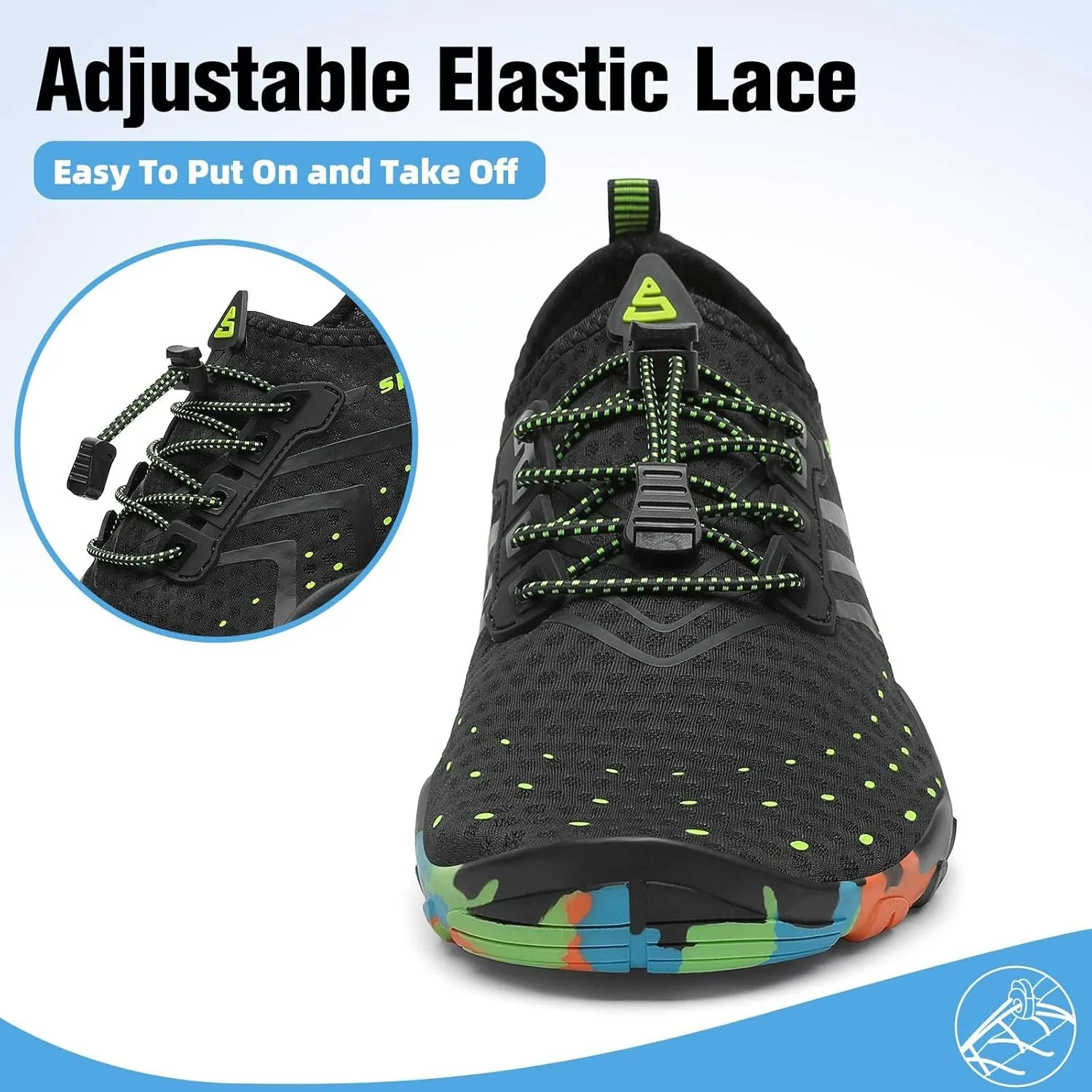 SAGUARO Quick-Dry Water Shoes for Women – Swim Shoes, Beach Shoes, Aqua Shoes with Lightweight, Breathable, Slip-Resistant Design for Pool & Outdoor Use