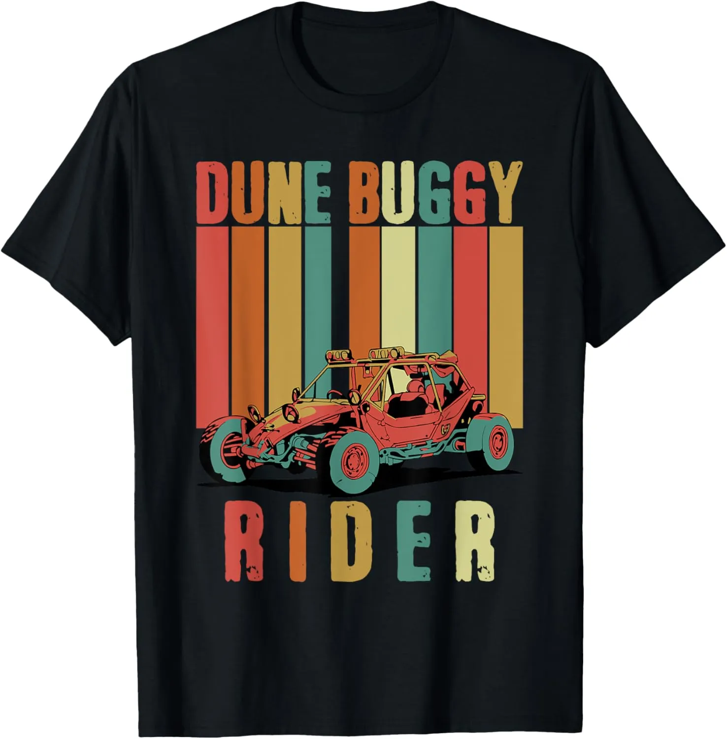 Sand Beach Sand Race Rail Racing Car Vintage Dune Buggy T-Shirt