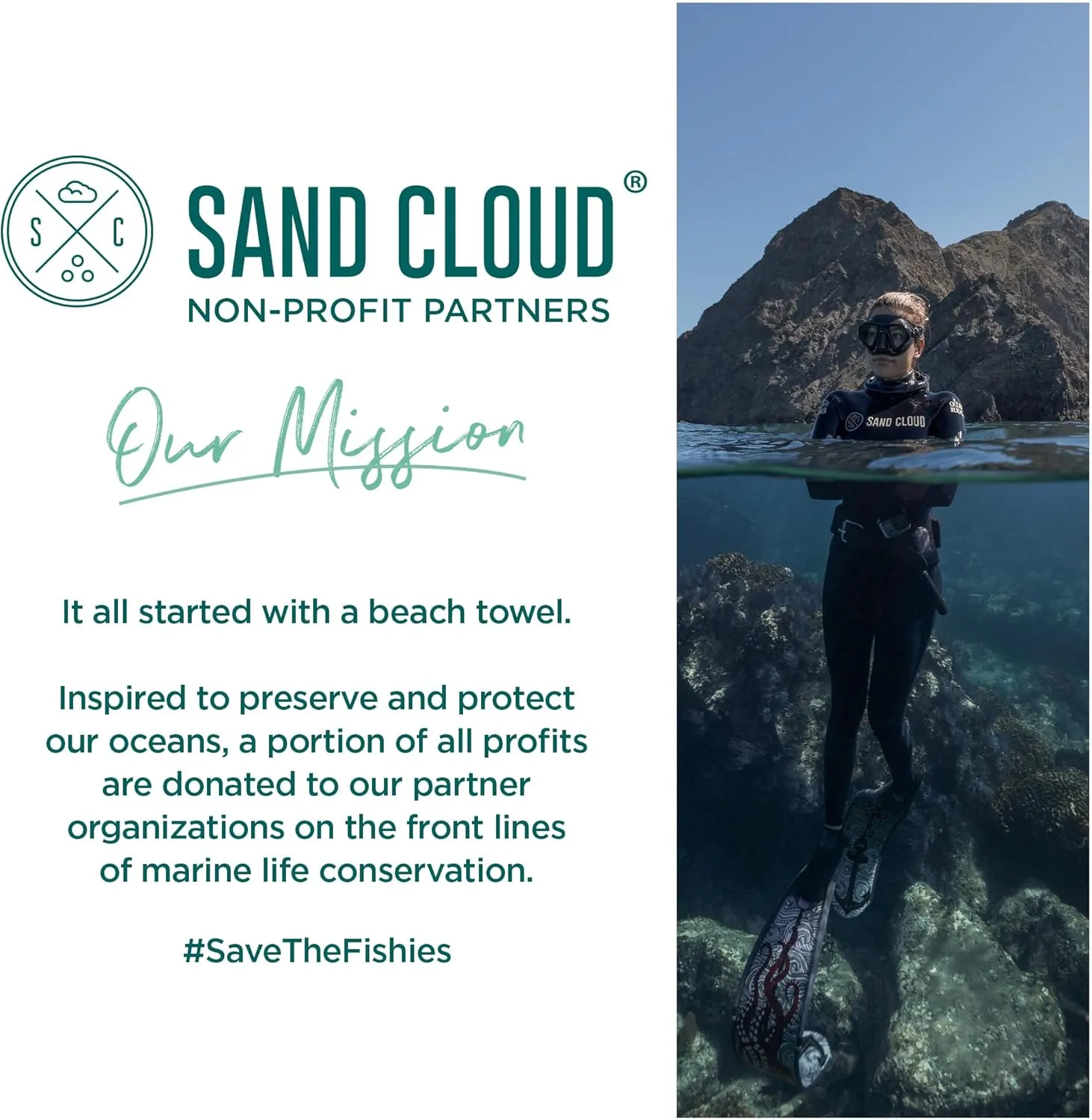 Sand Cloud Large Turkish Beach Towel - Sand Free - 100% Organic Turkish Cotton Yarn - Quick Dry Towel for Beach, Picnic, Blanket or Bath - As Seen on Shark Tank - Marine Life (Whale Shark Turquoise)