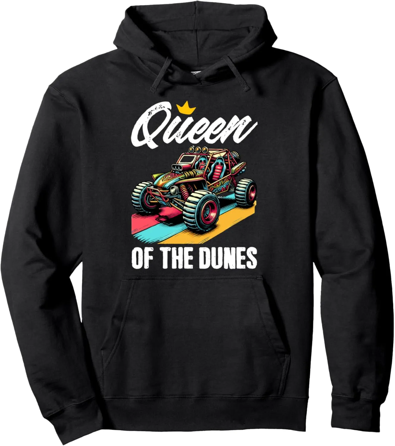 Sand Sun Beach Race Rail Racing Car Queen Of The Dune Buggy Pullover Hoodie