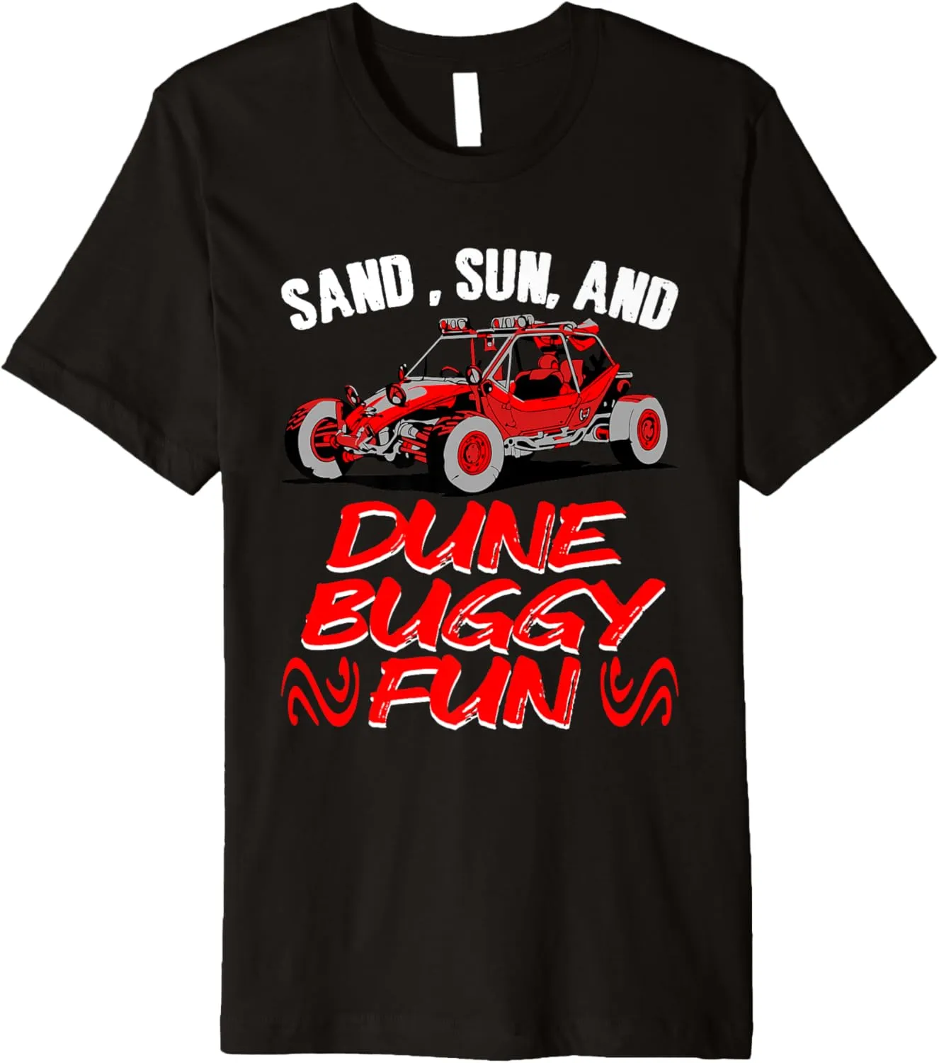 Sand Sun Beach Sand Race Rail Racing Car Dune Buggy Premium T-Shirt
