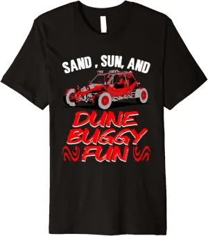 Sand Sun Beach Sand Race Rail Racing Car Dune Buggy Premium T-Shirt