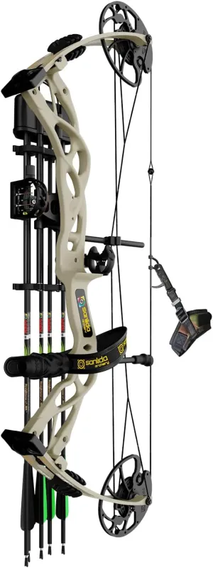 Sanlida Dragon X9 Ready to Hunt Compound Bow Package for Adults, Archery Compound Bow and Arrow Set, 0-70 Lbs Draw Weight, No Bow Press Needed, Limited Life-time Warranty
