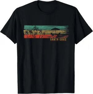 Santa Cruz California Retro Vintage Beach Holiday Beach T-Shirt