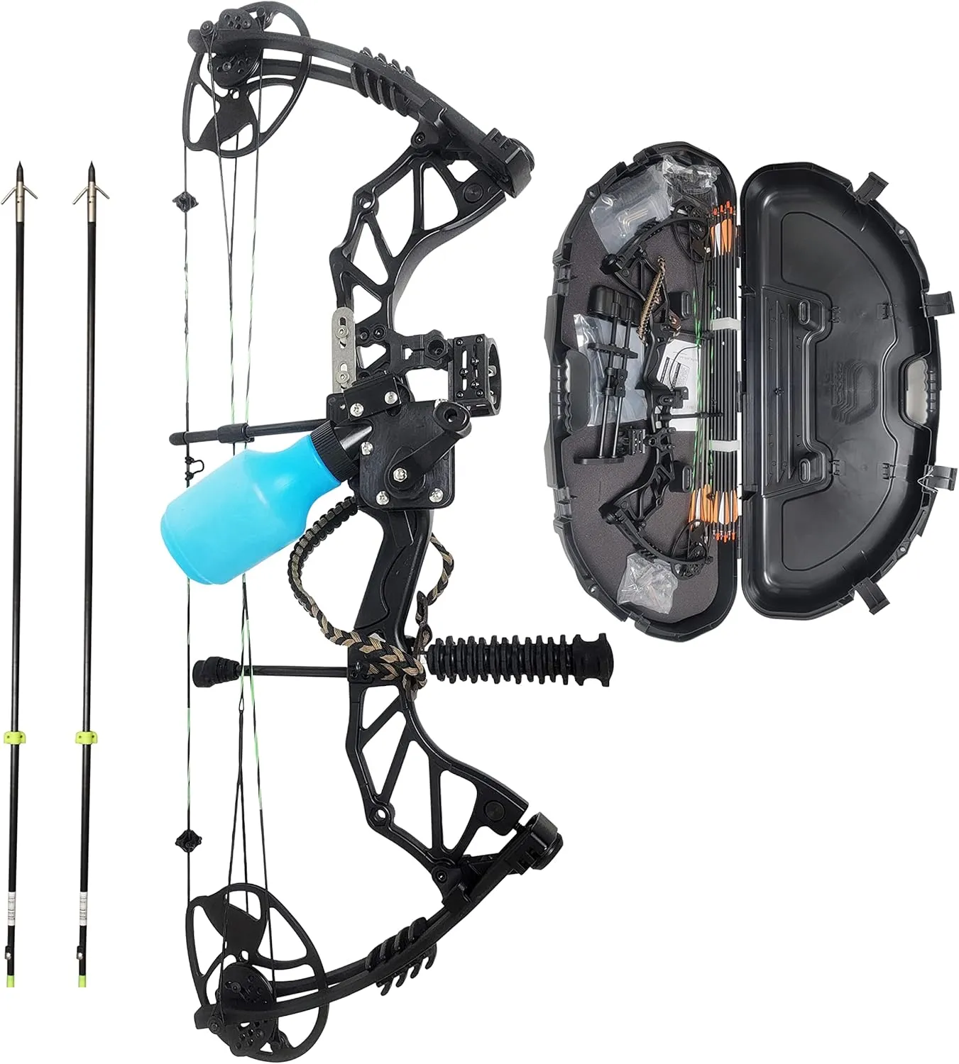 SAS Feud X 30-70 Lbs 19-31" Draw Length Compound Bow Pro Package for Hunting Field Target