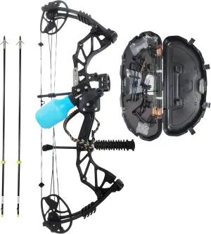 SAS Feud X 30-70 Lbs 19-31" Draw Length Compound Bow Pro Package for Hunting Field Target