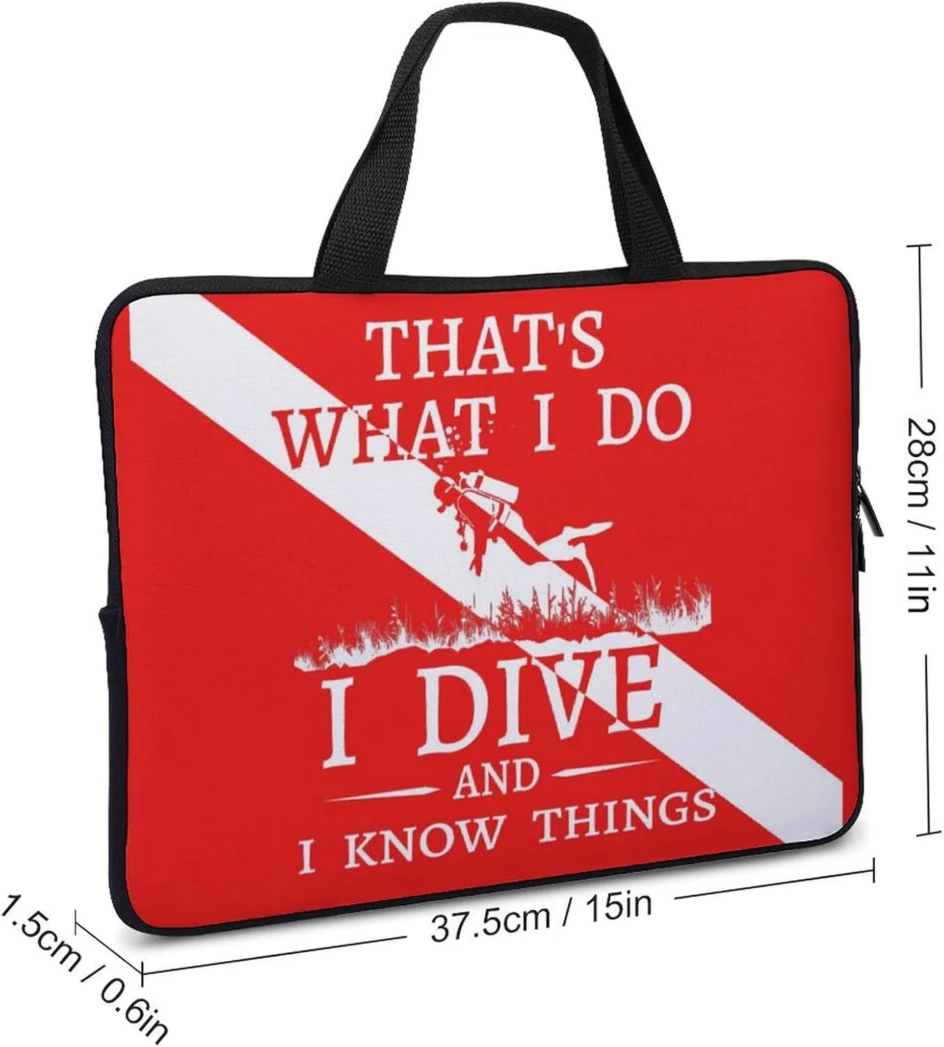 Scuba Diving Scuba Laptop Bag Laptop Case Computer Messenger Bag with Adjustable Shoulder Strap