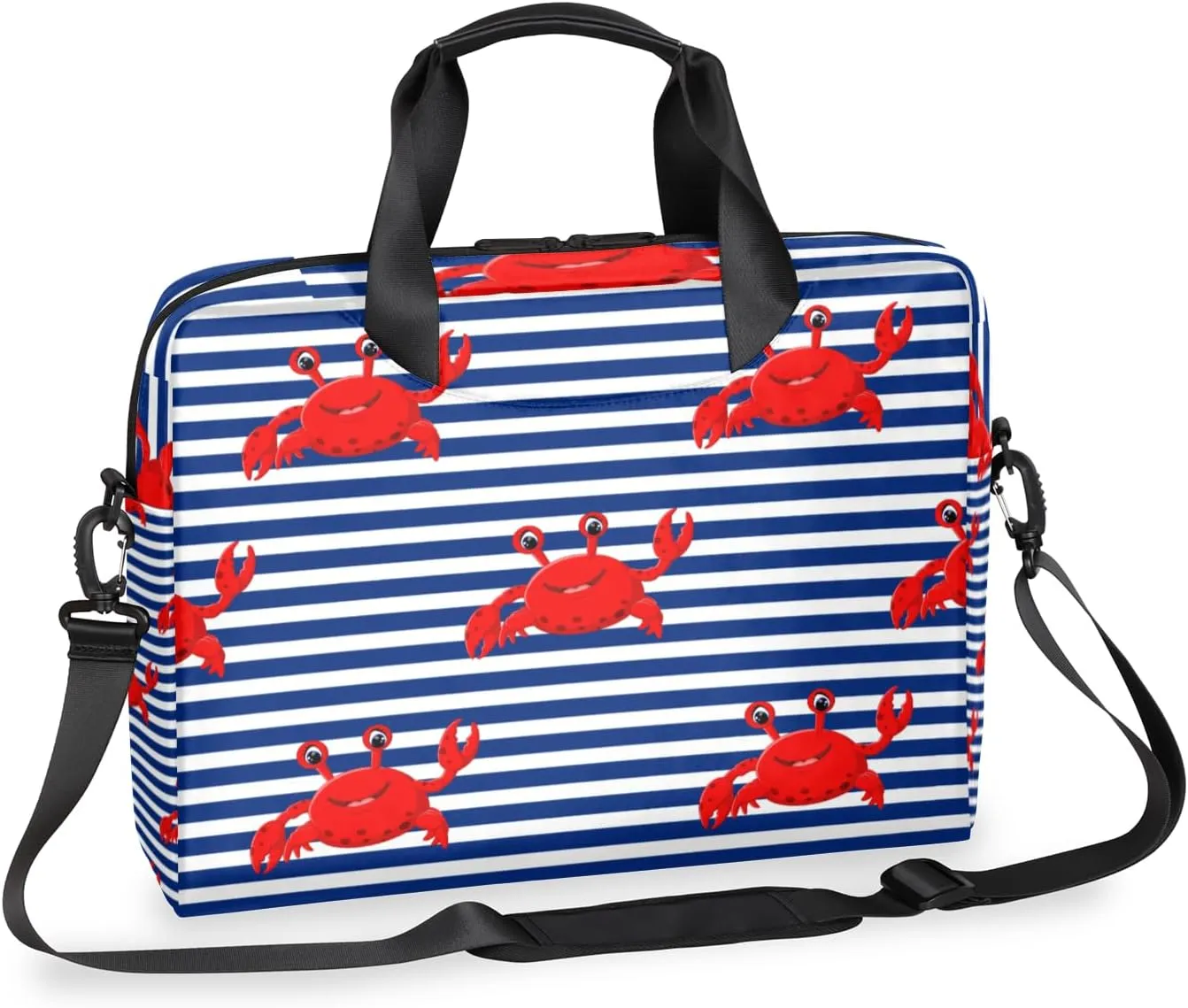 Sea Crab Laptop Sleeve Case 14 15 15.6 inch, Sea Crab Laptop Briefcase Shoulder Bag Waterproof Travel Computer Cover Carrying Bags